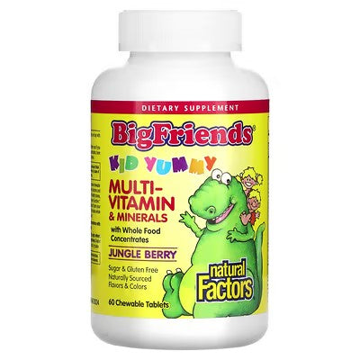 Big Friends® Chewable Multi-Vitamin & Minerals (Jungle Berry) 60 Chew Tabs