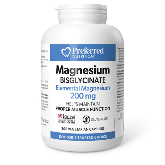 Magnesium Bisglycinate 200mg (300 VCaps)