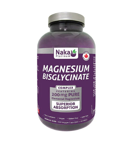 Naka Platinum Magnesium Bisglycinate Complex 200mg 150 Capsules