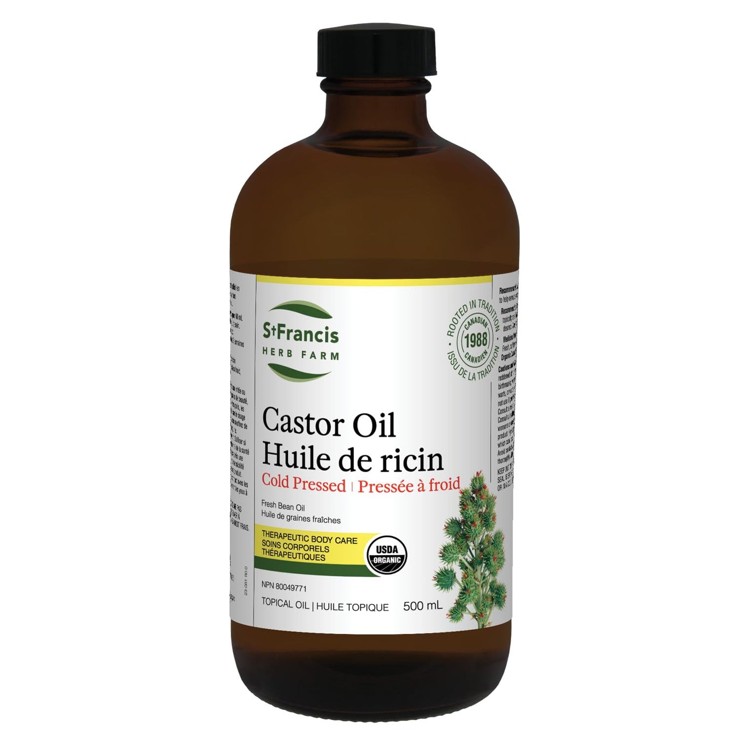 St. Francis Herb Farm Castor Oil 500ml